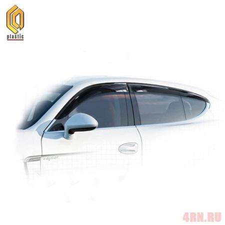 Дефлекторы окон CA Plastic Classic полупрозрачные для Porsche Panamera (2013-2016) № 2010030309811