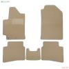 Коврики салона Klever текстильные Premium 5 шт. для Hyundai Solaris седан (2017-2022) бежевые № KLEVER04206122112kh