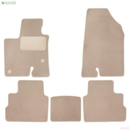 Коврики салона текстильные Premium для Haval Dargo (2022-2025) 5 шт. бежевые № KLEVER0409901822112kh
