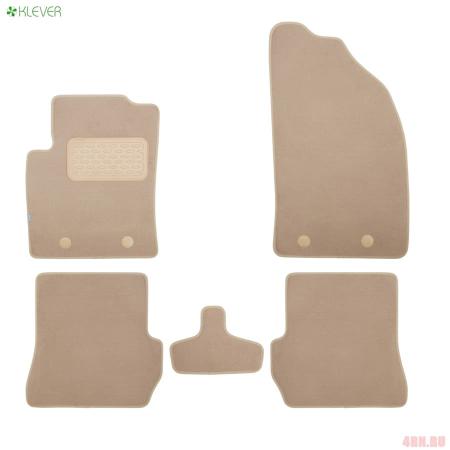Коврики в салон Klever Premium для Ford Fusion хэтчбек АКПП (2002-2012) бежевые № KLEVER04160622112kh