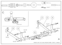 Фаркоп Galia для Peugeot Expert (2006-2016) № C050A