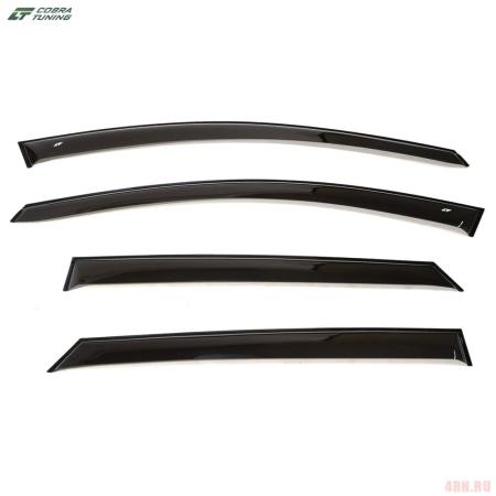 Дефлекторы окон для Lada (ВАЗ) Vesta Cross универсал (2017-2025) уголки № V0056(U)
