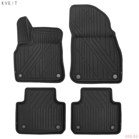 Коврики в салон 3D Kvest для для Volkswagen Touareg (2018-2025) № KVEST3D01937210k