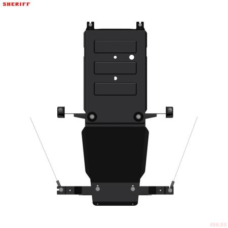 Защита РК и КПП и редуктора переднего моста для Lada (ВАЗ) 4х4 Bronto (2019-2025) № 27.4461