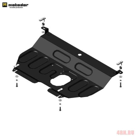 Защита картера и КПП для Toyota Vitz (2005-2010) № 52543