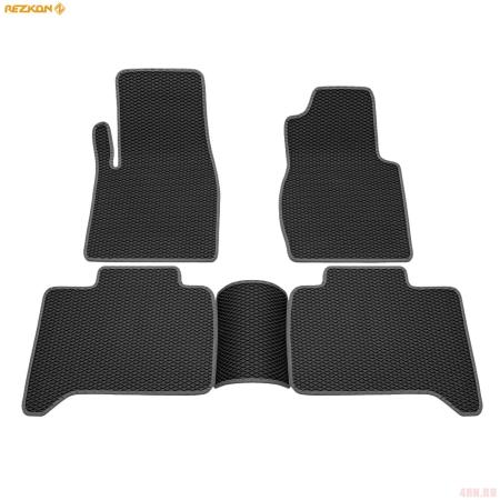 Коврики салона EVA резиновые для УАЗ Patriot (2016-2025) с серым кантом № 9041010102