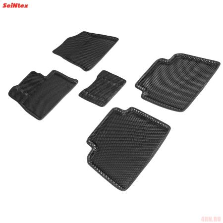 Коврики салона Eva 3D "ромб" для Hyundai Sonata (2015-2019) № 95372