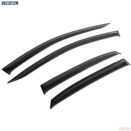 Дефлекторы окон Rival Premium для Kia Ceed хэтчбек 5дв. (2018-2025) № 32801003