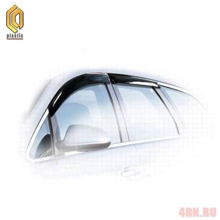 Дефлекторы окон Classic полупрозрачные для Opel Astra J универсал (2011-2015) № 2010030306292