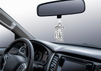 Ароматизатор воздуха MICHELIN, подвесной, картонный, 2D Classic, "ваниль" № 32583