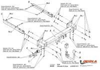 Фаркоп Imiola быстросъемный для Mercedes GL-Class (X166) (2013-2024) № M.A42