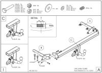 Фаркоп Galia для Opel Zafira C Tourer (2012-2019) № O062A
