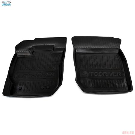 Коврики салона Avtodriver передние резиновые для Lada (ВАЗ) Largus (2012-2025) 2 шт. № ADRJET005-2