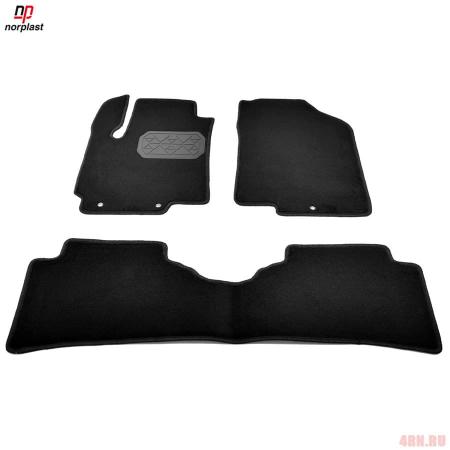 Коврики салона Norplast текстильные для Kia Rio (2011-2016) № NPL-VTe-430-351