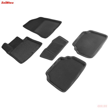 Коврики салона Eva 3D "соты" для Hyundai Sonata (DN8) (2020-2025) № 95213