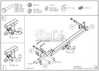 Фаркоп Galia для Mercedes E-Class (W211) седан (2002-2009) № M104A
