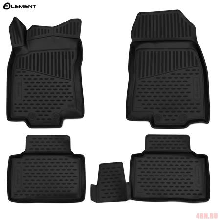 Коврики в салон 3D Element для Renault Koleos (2017-2025) № ELEMENT3D4152210k