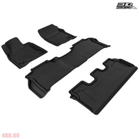 Коврики салона Sotra Liner 3D Lux для Lexus LX570 (2012-2015) 3 ряда № ST 74-00031