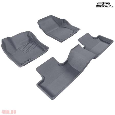Коврики салона Sotra Liner 3D Lux серые для Land Rover Range Rover Evoque 3дв. (2012-2018) № ST 74-00023