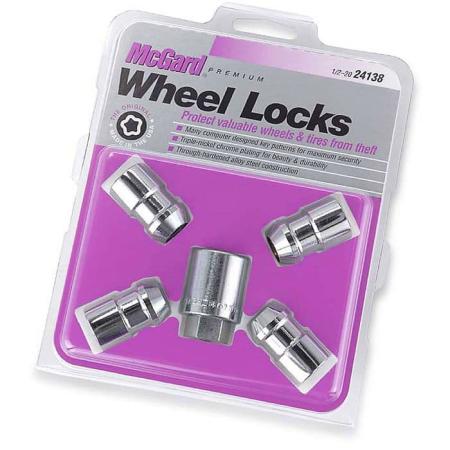 Секретки колесные McGard (гайка-секретка) M12x1,5 хром, длинна 32,5 mm, плавающий конус, под ключ 19 mm