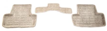 Коврики салона Pradar 3D текстильные бежевые для Audi Q5 (2010-2016) № SI 09-00191