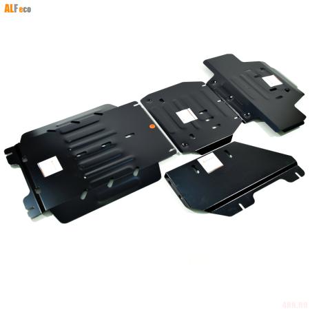 Комплект защиты днища для Toyota Land Cruiser 300 (2021-2022) 4 части № ALF24141st