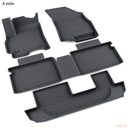 Коврики салона для Chery Tiggo 8 Pro (2021-2025) в комплекте 3-й ряд № 1080111