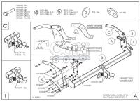 Фаркоп Galia для Mazda BT-50 (2012-2020) № F126A