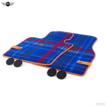 Коврики салона задние текстильные SpeedWell оригинальные для Mini Cooper (F55/F56) (2014-2025) № 51472354172