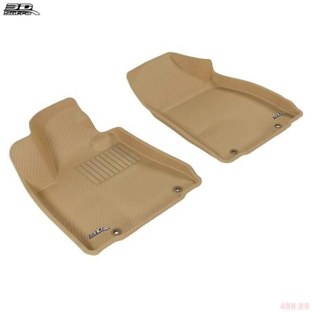 Коврики салона передние Sotra 3D Lux для Lexus RX 350, 450 (2012-2015) бежевые № ST 74-00361F