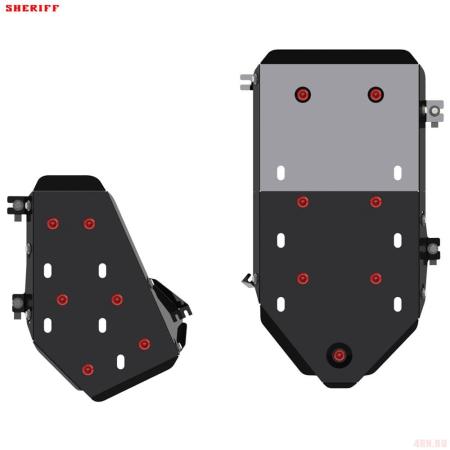 Защита топливного бака для Volkswagen Touareg (2010-2018) № 26.4129