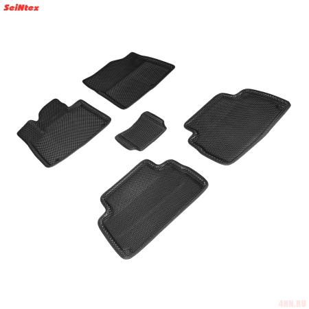 Коврики салона Eva 3D "сота" для Hyundai Santa Fe (2020-2023) № 96824