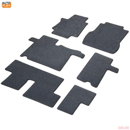 Текстильные коврики салона Standard для Hyundai Staria 8 мест (2021-2025) графит № 4230801