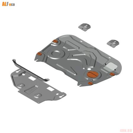 Защита картера и КПП для Toyota RAV4 (2019-2025) 2 части № ALF24116