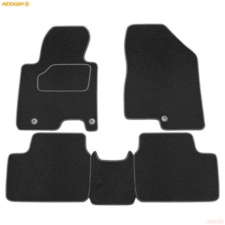 Коврики салона Rezkon текстильные для Kia Ceed (2012-2018) № 2021005200