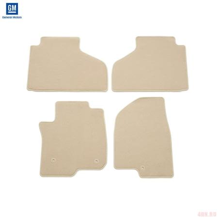 Коврики салона текстильные оригинальные для Cadillac Escalade ESV (2020-2025) бежевые № 84665253