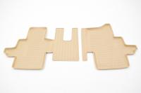 Изображение коврики салона norplast 3d бежевые для nissan pathfinder 5 мест (2014-2021) № npa11-c61-454-b