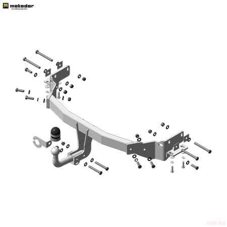 Фаркоп для Kia Sorento (2015-2020) № 90920-A