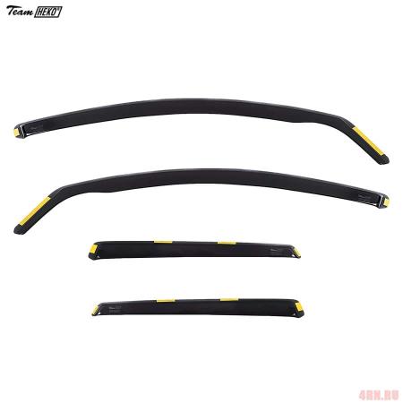 Дефлекторы боковых окон Heko для Volvo V50 (2004-2012) № 31232