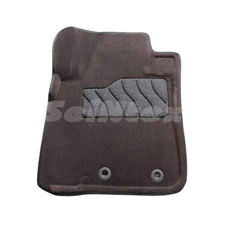 Коврики салона 3D текстильные для Toyota Land Cruiser 200 (2012-2021) серые № 85521