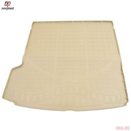 Коврик в багажник Norplast бежевый для Volvo XC90 (2015-2025) (сложенный 3 ряд) № NPA00-T96-781-B