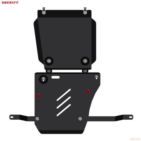 Защита КПП и раздаточной коробки для Jeep Grand Cerokee (2010-2025) № 04.1979