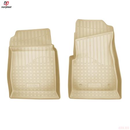 Коврики салона Norplast передние бежевые для УАЗ Patriot (2013-2025) № NPA00-C93-502-B