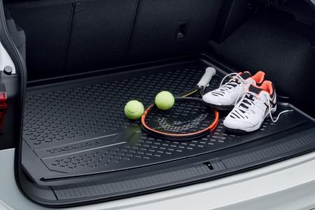 Коврик багажника оригинальный с низким базовым полом багажника для Volkswagen Tiguan (2016-2023) № 5NA061161A