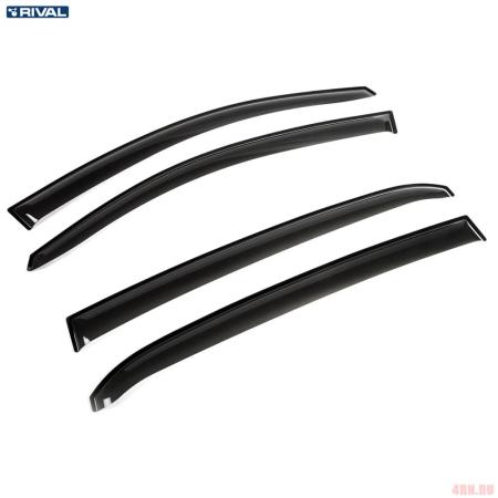 Дефлекторы окон Rival Premium для Kia Rio хэтчбек 5дв. X-Line (2017-2023) № 32803004
