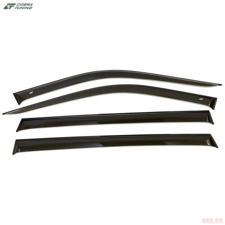 Дефлекторы боковых окон для Toyota Highlander (U70) (2020-2025) № T214720