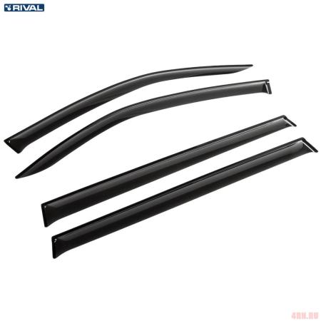 Дефлекторы окон Rival Premium для Volkswagen Teramont (2018-2025) № 35810001