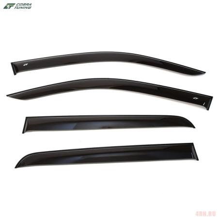Дефлекторы окон для Toyota Hilux (2015-2025) широкие № TE28715