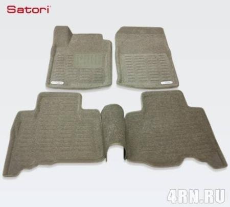 Коврики салона Satori Liner 3D Basic текстильные бежевые для Toyota Land Cruiser Prado 150 (2010-2013) № SI 02-00185