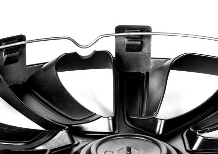 Колпаки колесные MICHELIN 13", "49 Верон", серебристо-черные, 4 шт. № 300720